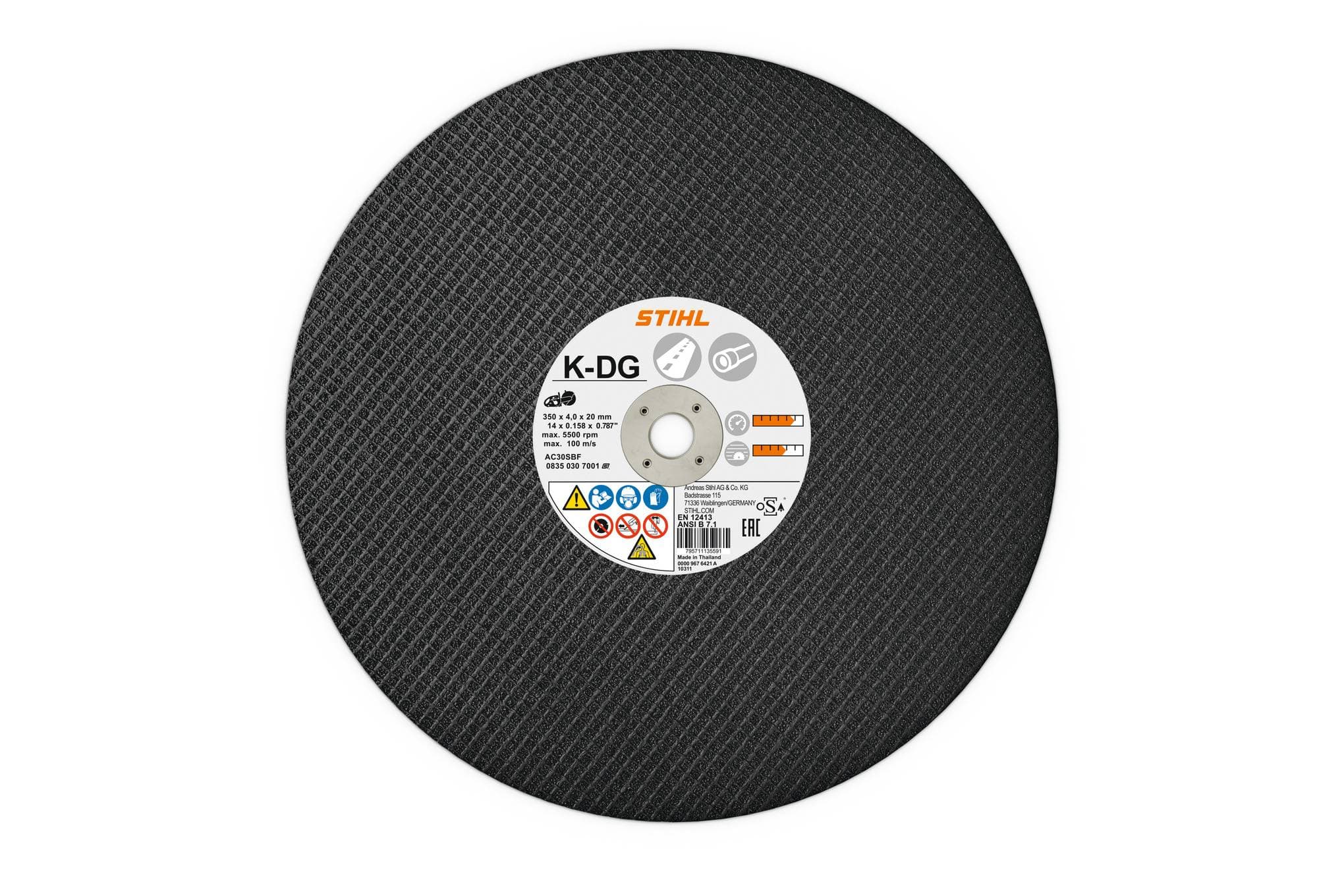 Řezný kotouč, výstavba potrubí, K-DG, Ø 300 mm / 12"